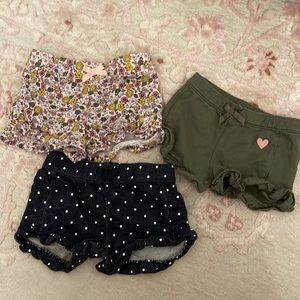 Carter’s Ruffled Shorts - 3 Pack